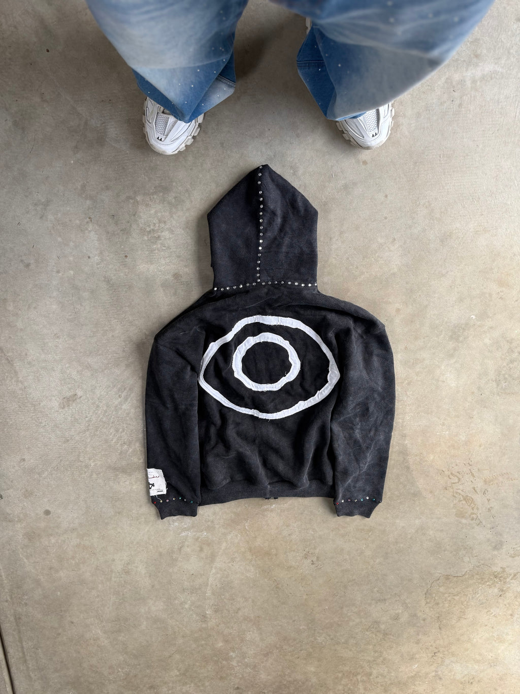 1way— Distressed Satin Lined High Quality Zip-Up Hoodie V2