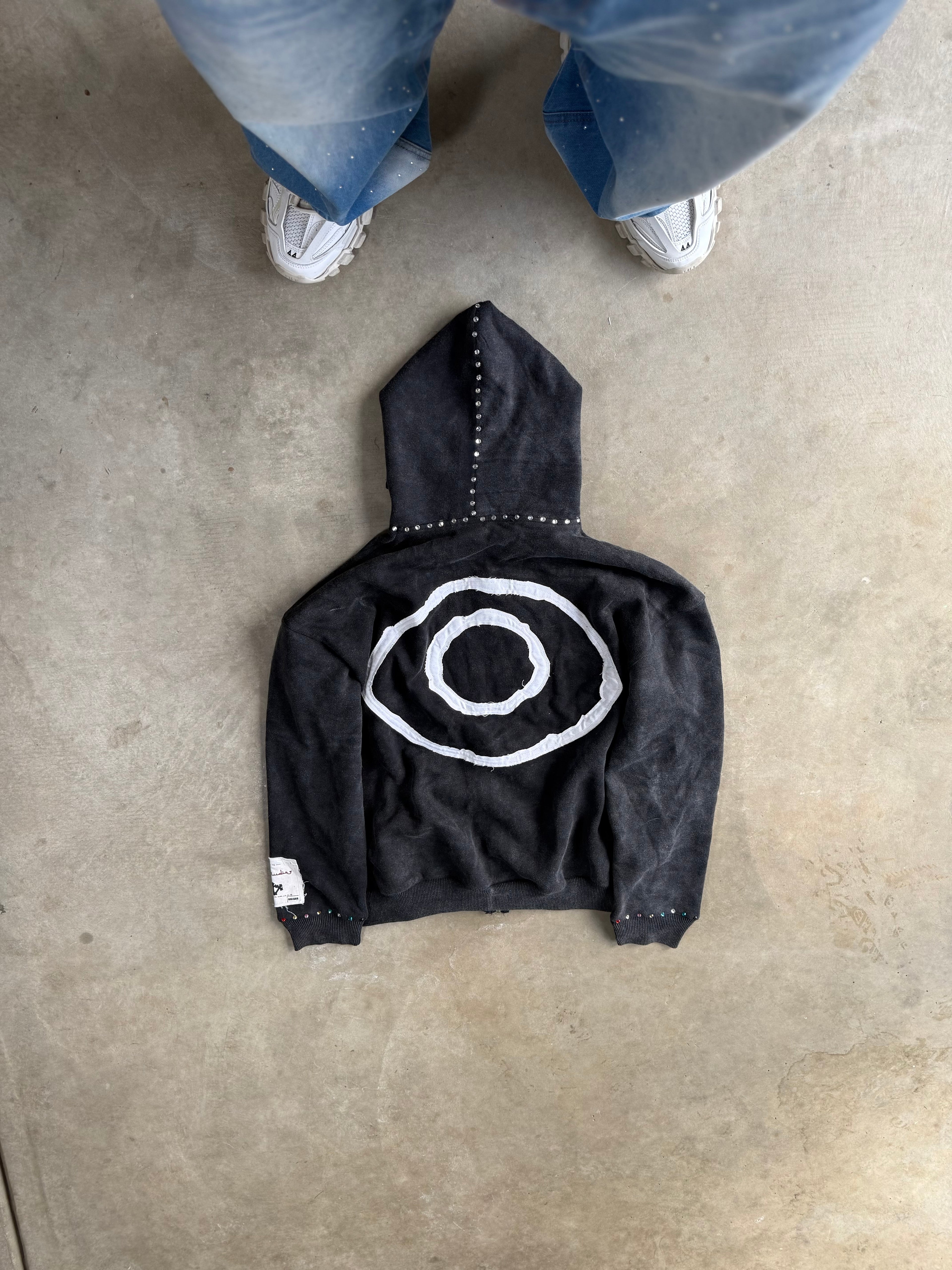 1way— Distressed Satin Lined High Quality Zip-Up Hoodie V2