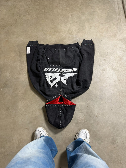 1way— Distressed Satin Lined High Quality Zip-Up Hoodie V2
